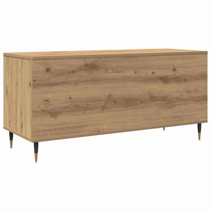 Mobile porta vinili rovere artigianale 100 x 38 x 48 cm