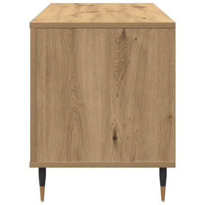 Mobile porta vinili rovere artigianale 100 x 38 x 48 cm
