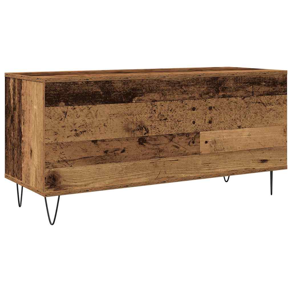 Mobile porta vinili rovere artigianale 100 x 38 x 48 cm