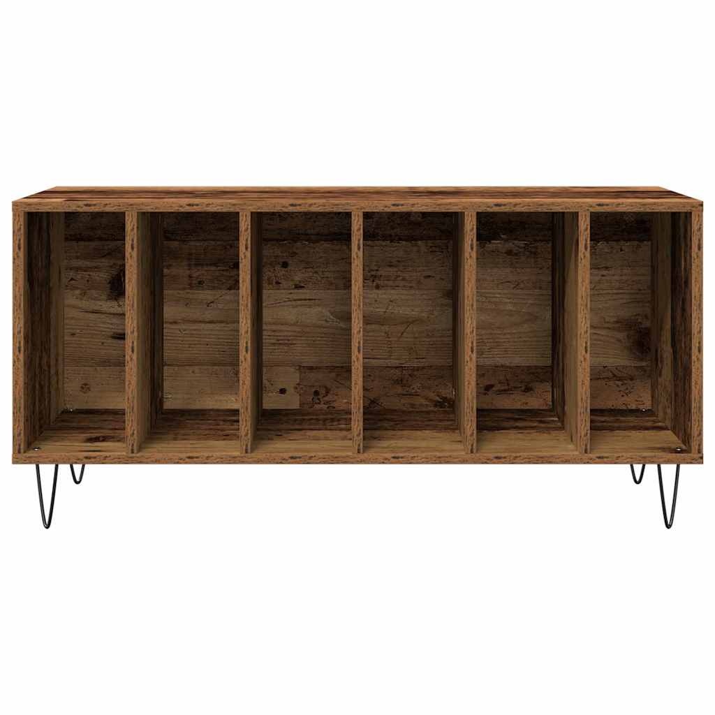Mobile porta vinili rovere artigianale 100 x 38 x 48 cm