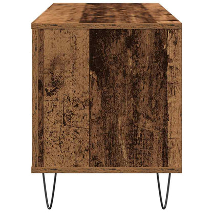 Mobile porta vinili rovere artigianale 100 x 38 x 48 cm