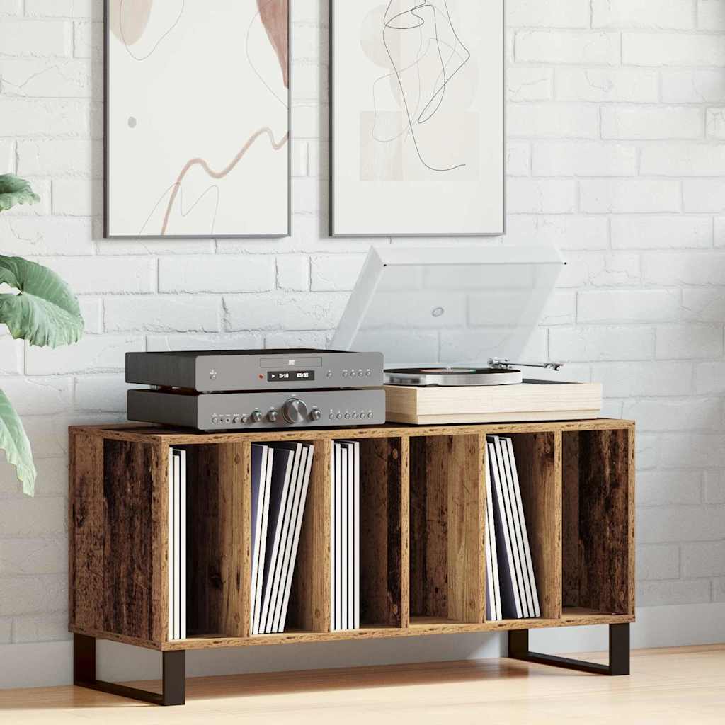 Mobile porta vinili Legno vecchio 100 x 38 x 48 cm