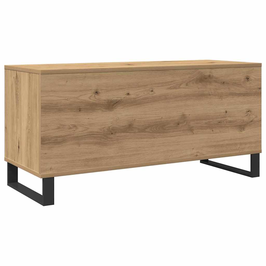 Mobile porta vinili rovere artigianale 100 x 38 x 48 cm