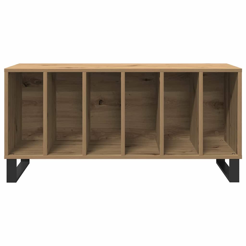 Mobile porta vinili rovere artigianale 100 x 38 x 48 cm