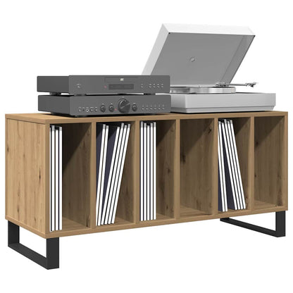 Mobile porta vinili rovere artigianale 100 x 38 x 48 cm