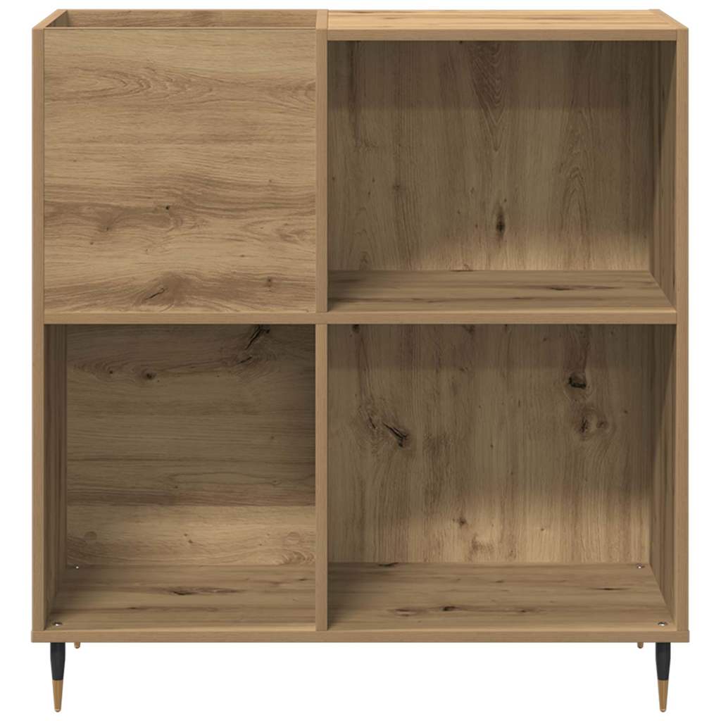 Mobile porta vinili rovere artigianale 85 x 38 x 89 cm | homemem39