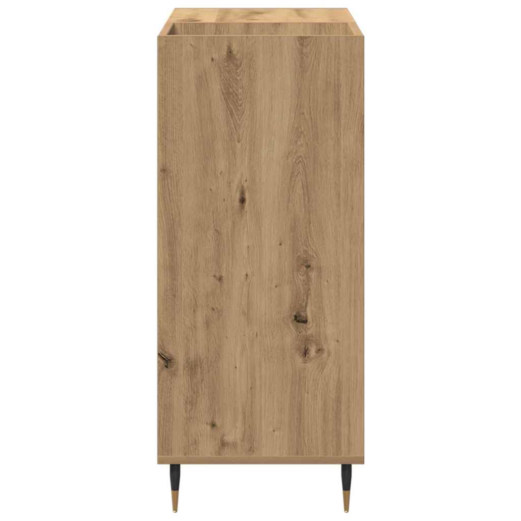 Mobile porta vinili rovere artigianale 85 x 38 x 89 cm | homemem39