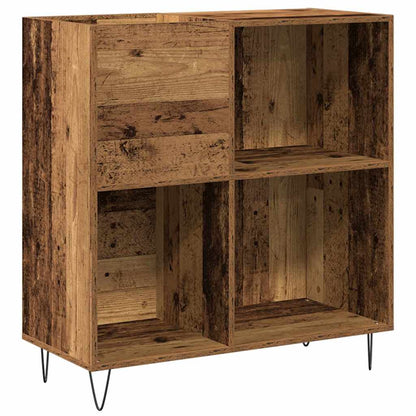 Mobile porta vinili rovere artigianale 85 x 38 x 89 cm