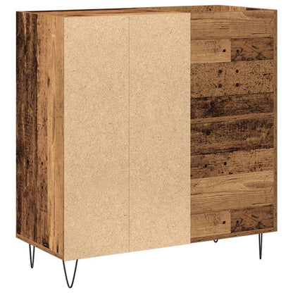 Mobile porta vinili rovere artigianale 85 x 38 x 89 cm