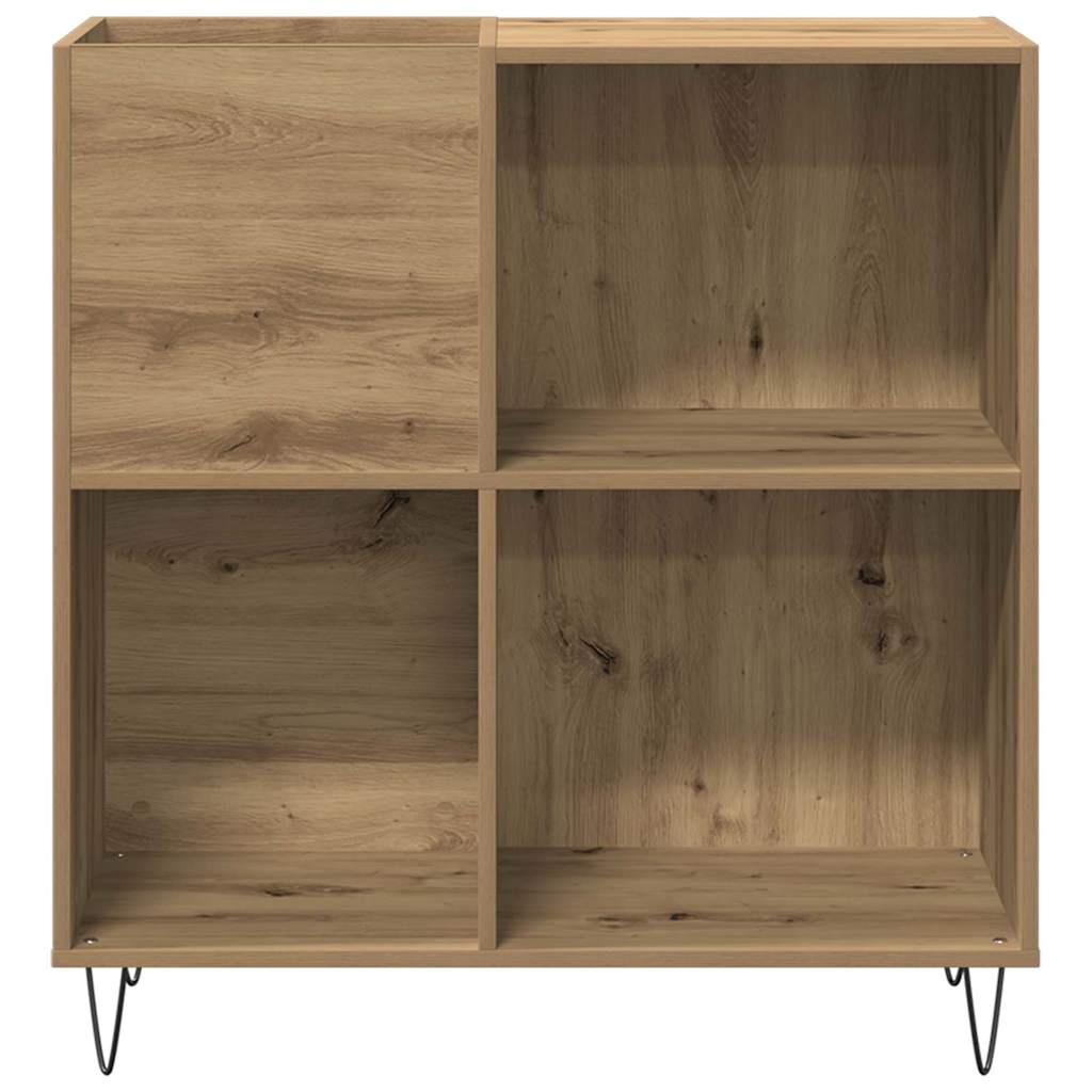 Mobile porta vinili rovere artigianale 85 x 38 x 89 cm | homemem39