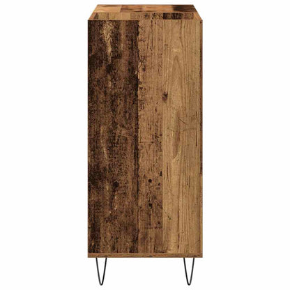 Mobile porta vinili rovere artigianale 85 x 38 x 89 cm