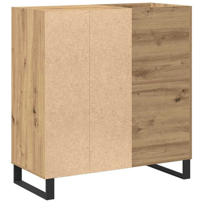 Mobile porta vinili rovere artigianale 85 x 38 x 89 cm