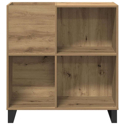 Mobile porta vinili rovere artigianale 85 x 38 x 89 cm