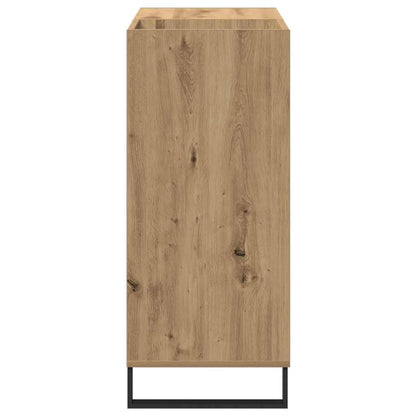 Mobile porta vinili rovere artigianale 85 x 38 x 89 cm