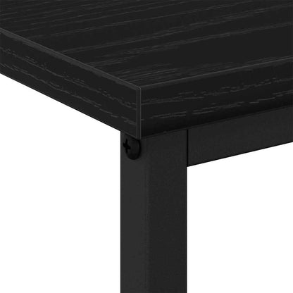Armadio da Notte Rovere Nero 41 x 31 x 80 cm Legno multistrato | homemem39