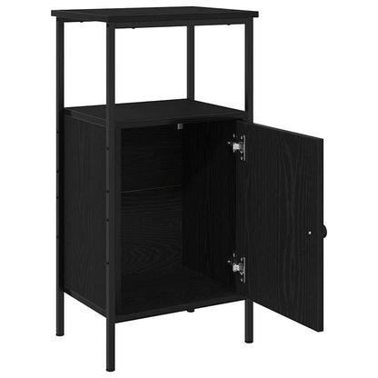 Armadio da Notte 2 pcs Rovere Nero 41 x 31 x 80 cm | homemem39
