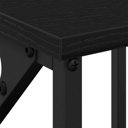 Armadio da Notte 2 pcs Rovere Nero 34 x 35,5 x 70 cm | homemem39