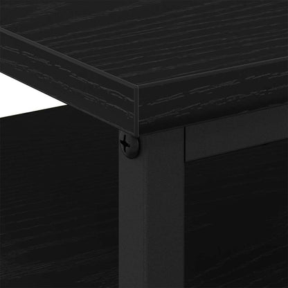 Armadio da Notte 2 pcs Rovere Nero 34 x 35,5 x 50 cm | homemem39