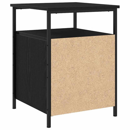 Armadio da Notte 2 pcs Rovere Nero 34 x 35,5 x 50 cm