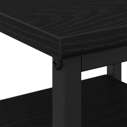 Armadio da Notte 2 pz Rovere Nero 34 x 36 x 50 cm