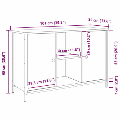Set mobile TV Legno vecchio 101 x 35 x 65 cm Legno multistrato | homemem39