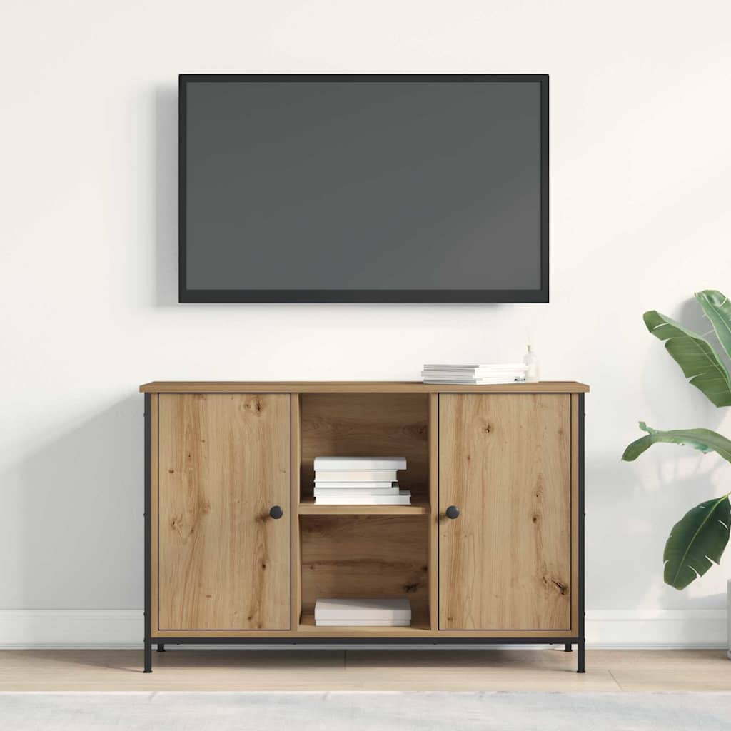 Mobile TV rovere artigianale 101 x 35 x 65 cm Legno multistrato