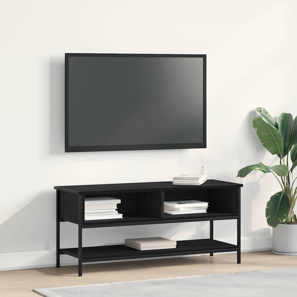 Mobile TV Rovere nero 100 x 35 x 45 cm Legno multistrato