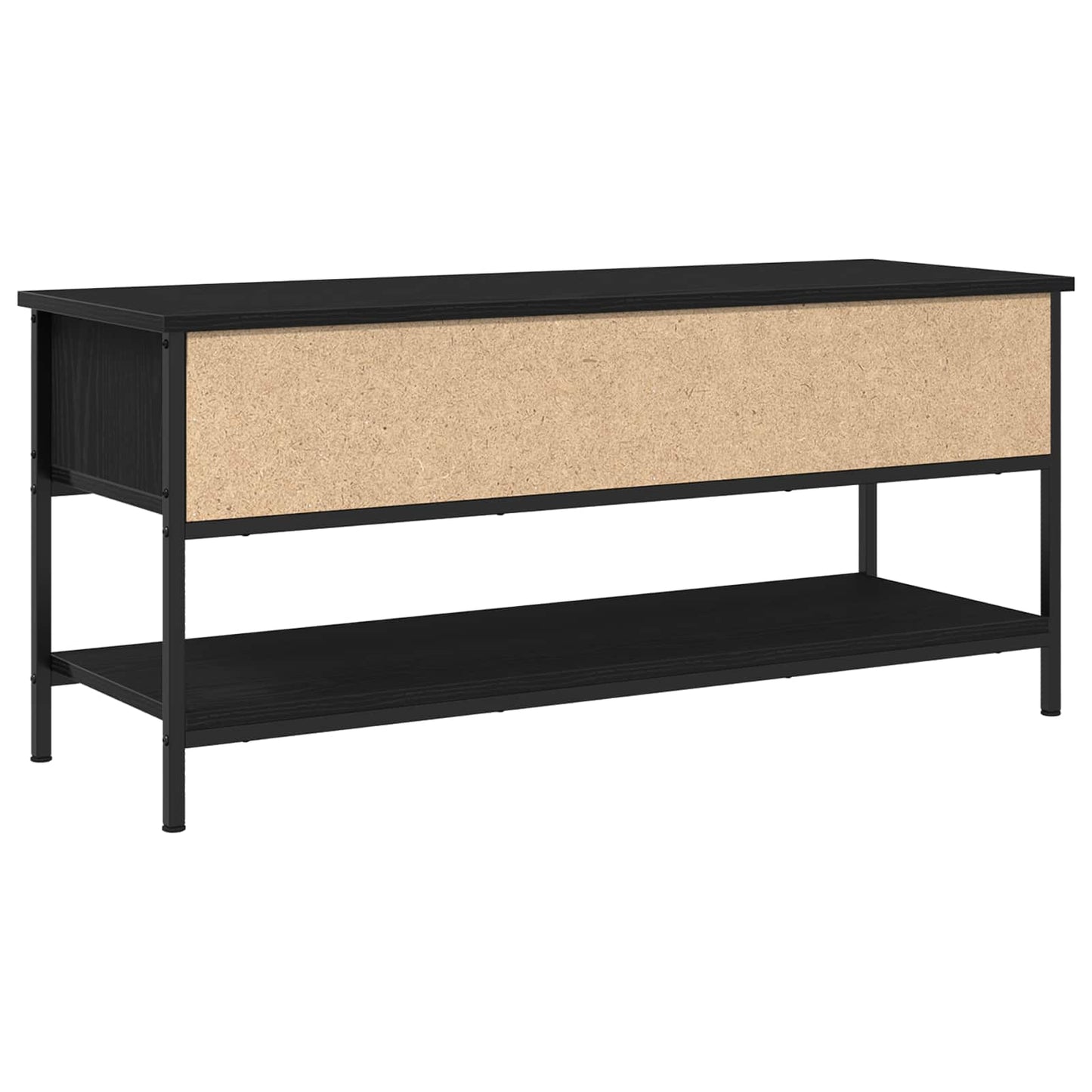 Set mobile TV Rovere Nero 100 x 35 x 45 cm Legno multistrato