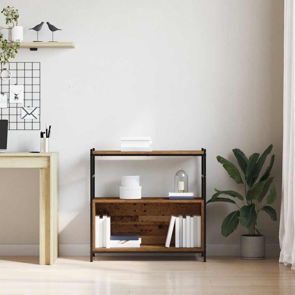 Libreria Rovere fumo 80 x 30 x 78.5 cm Legno multistrato