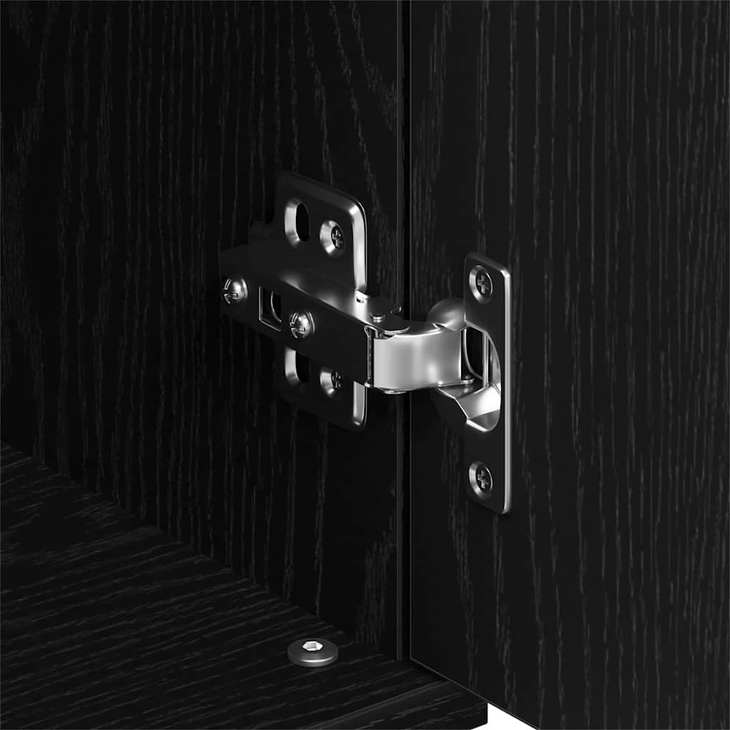 Credenza Rovere nero 101.5 x 35 x 70 cm Legno multistrato