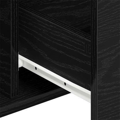 Credenza Rovere nero 101.5 x 35 x 70 cm Legno multistrato