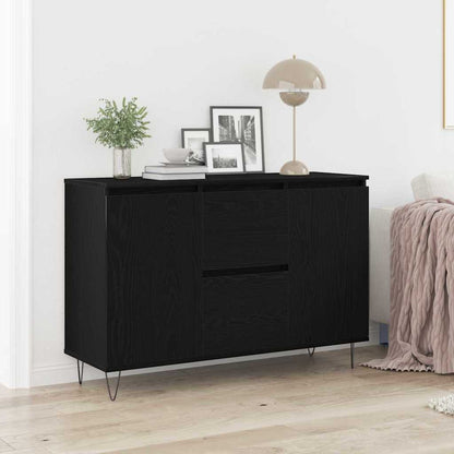 Credenza Rovere nero 101.5 x 35 x 70 cm Legno multistrato