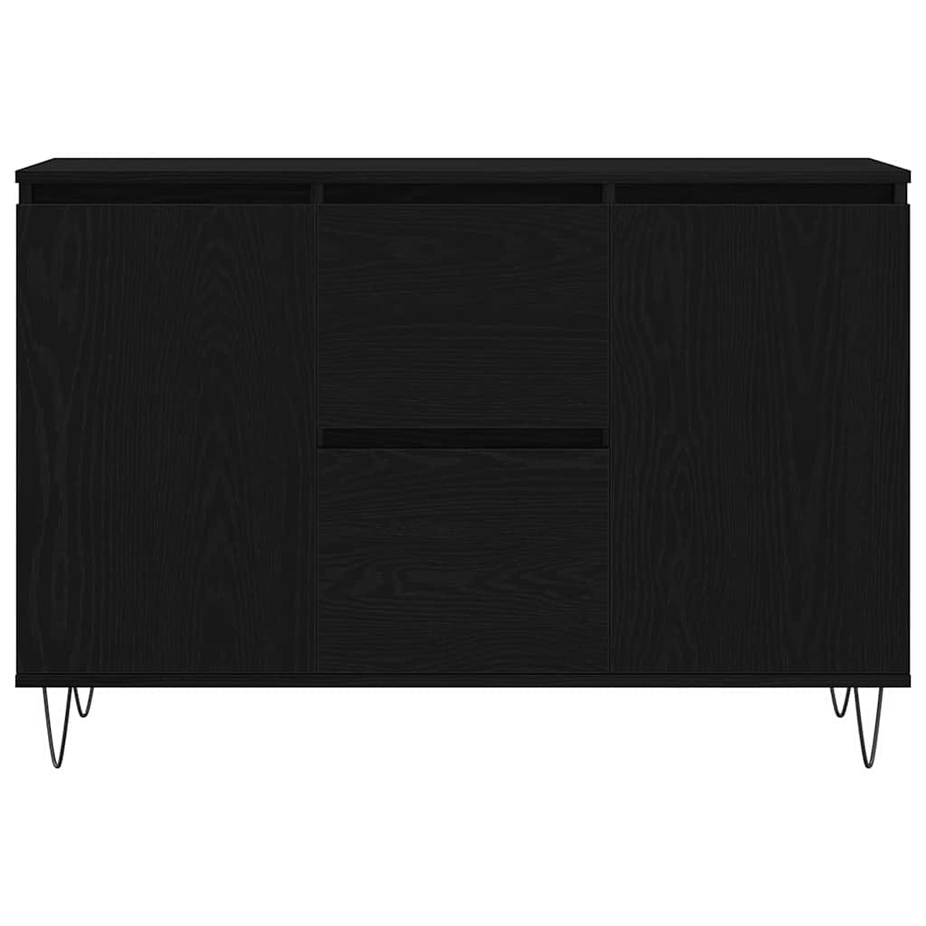 Credenza Rovere nero 101.5 x 35 x 70 cm Legno multistrato
