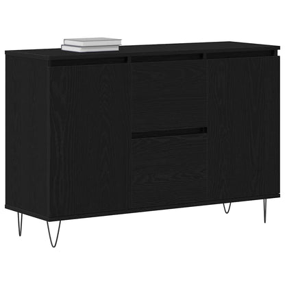 Credenza Rovere nero 101.5 x 35 x 70 cm Legno multistrato