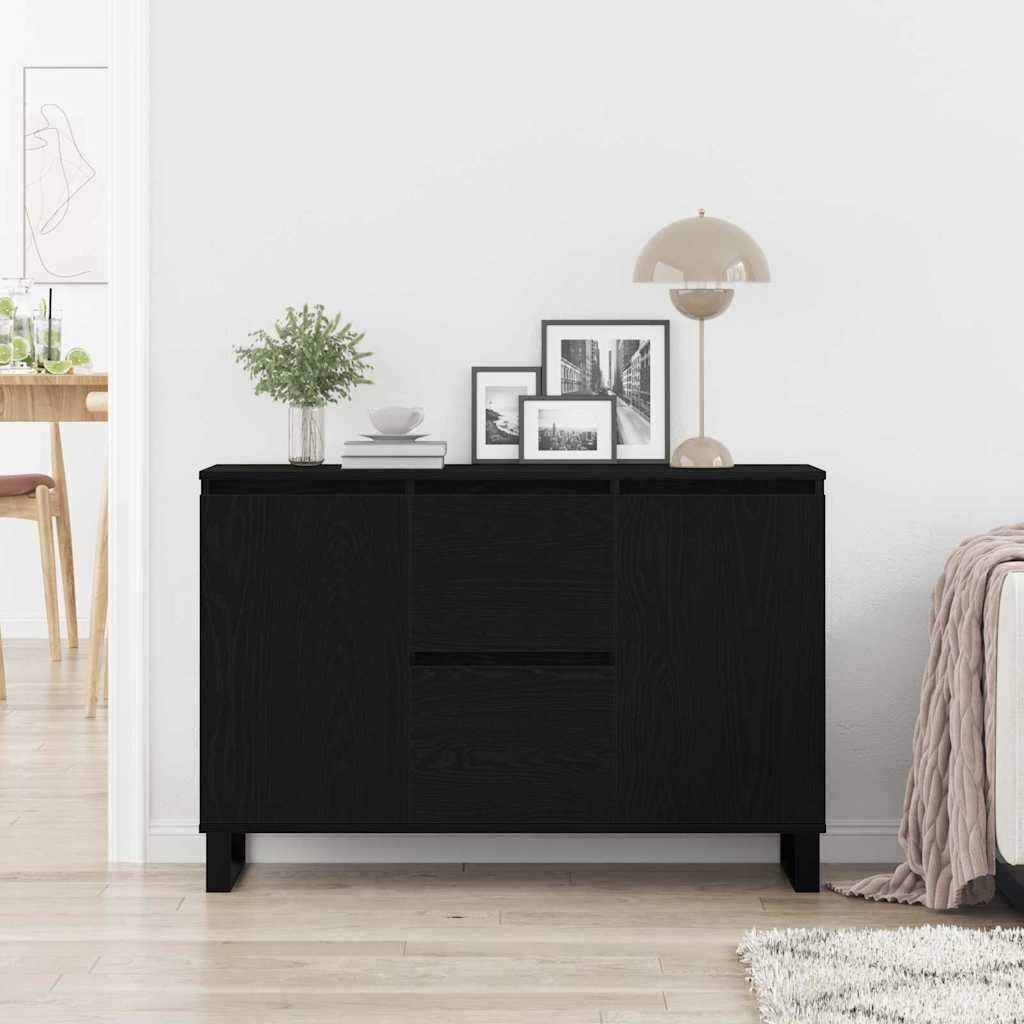 Credenza Rovere nero 101.5 x 35 x 70 cm Legno multistrato