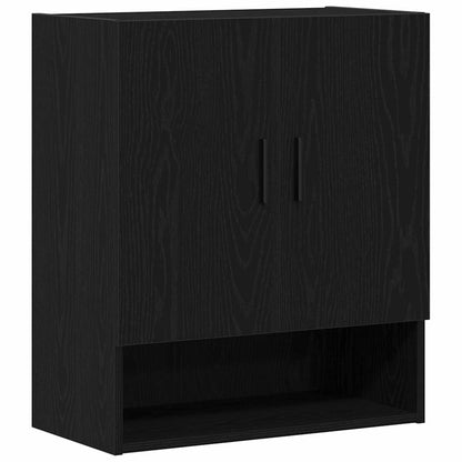 Mobile a muro Rovere Nero 60 x 31 x 70 cm Legno multistrato | homemem39
