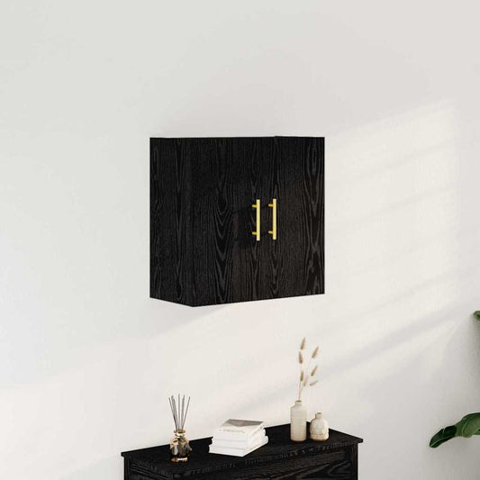 Mobile a muro Rovere Nero 60 x 31 x 70 cm Legno multistrato | homemem39