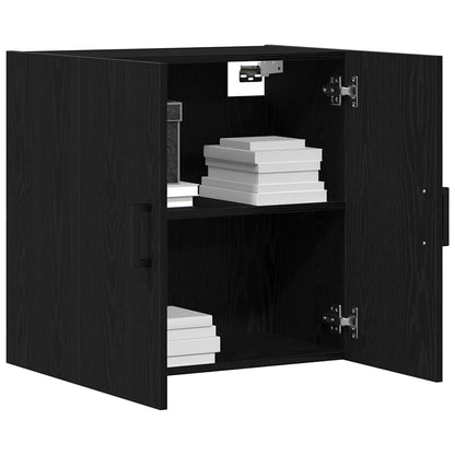 Mobile a muro Rovere Nero 60 x 31 x 60 cm Legno multistrato | homemem39