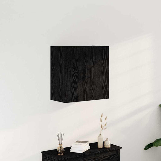 Mobile a muro Rovere Nero 60 x 31 x 60 cm Legno multistrato | homemem39