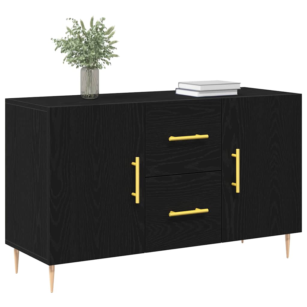 Credenza Rovere nero 100 x 36 x 60 cm Legno multistrato