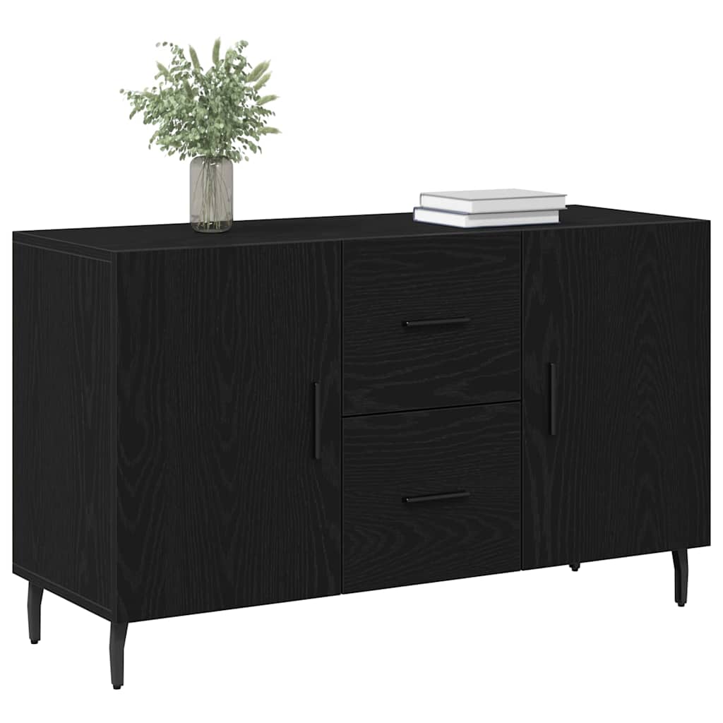 Credenza Rovere nero 100 x 36 x 60 cm Legno multistrato