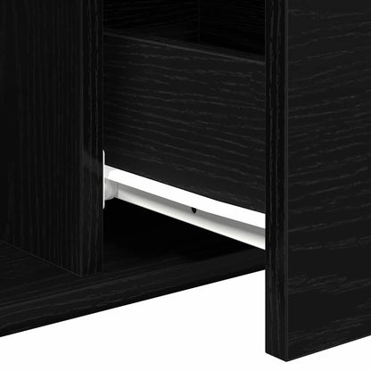 Tavolino da salotto con cassetto Rovere Nero 90 x 50 x 36.5 cm