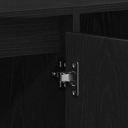 Mobile TV Rovere nero 100 x 35 x 55 cm Legno multistrato