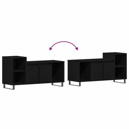 Mobile TV Rovere nero 100 x 35 x 55 cm Legno multistrato