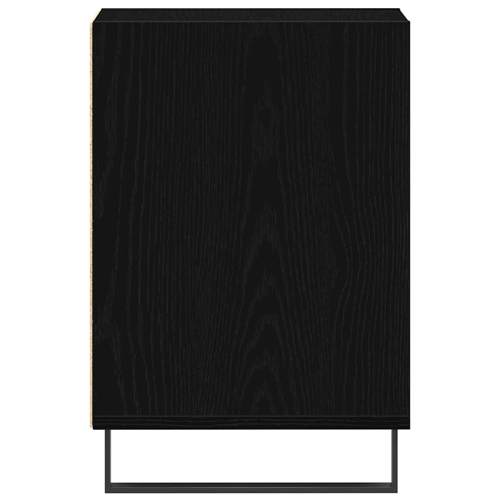 Mobile TV Rovere nero 100 x 35 x 55 cm Legno multistrato