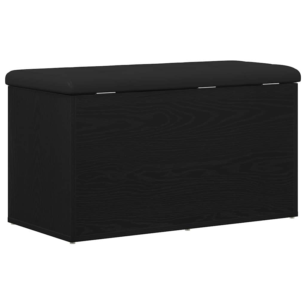 Panchina con contenitore Rovere Nero 82 x 42 x 45 cm | homemem39