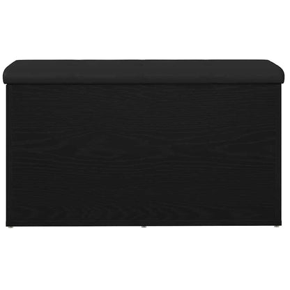 Panchina con contenitore Rovere Nero 82 x 42 x 45 cm | homemem39