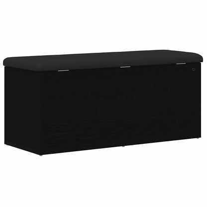 Panchina con contenitore Rovere nero 102 x 42 x 45 cm | homemem39