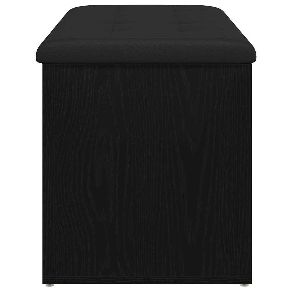 Panchina con contenitore Rovere nero 102 x 42 x 45 cm | homemem39