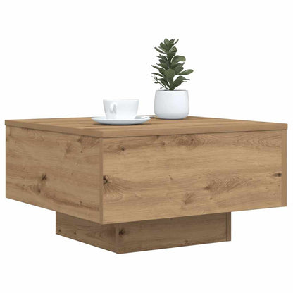 Tavolino da salotto Rovere artigianale 55 x 55 x 31 cm